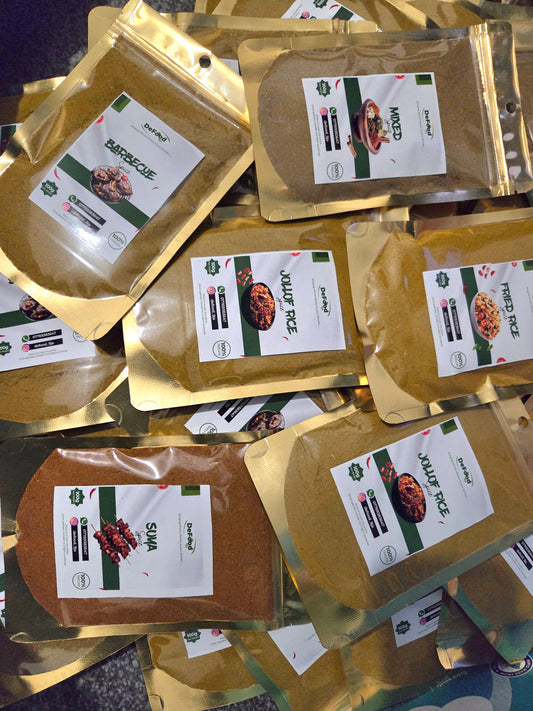SPICES (Jollof Rice, Fried Rice, Suya, Barbecue, & Mixed)